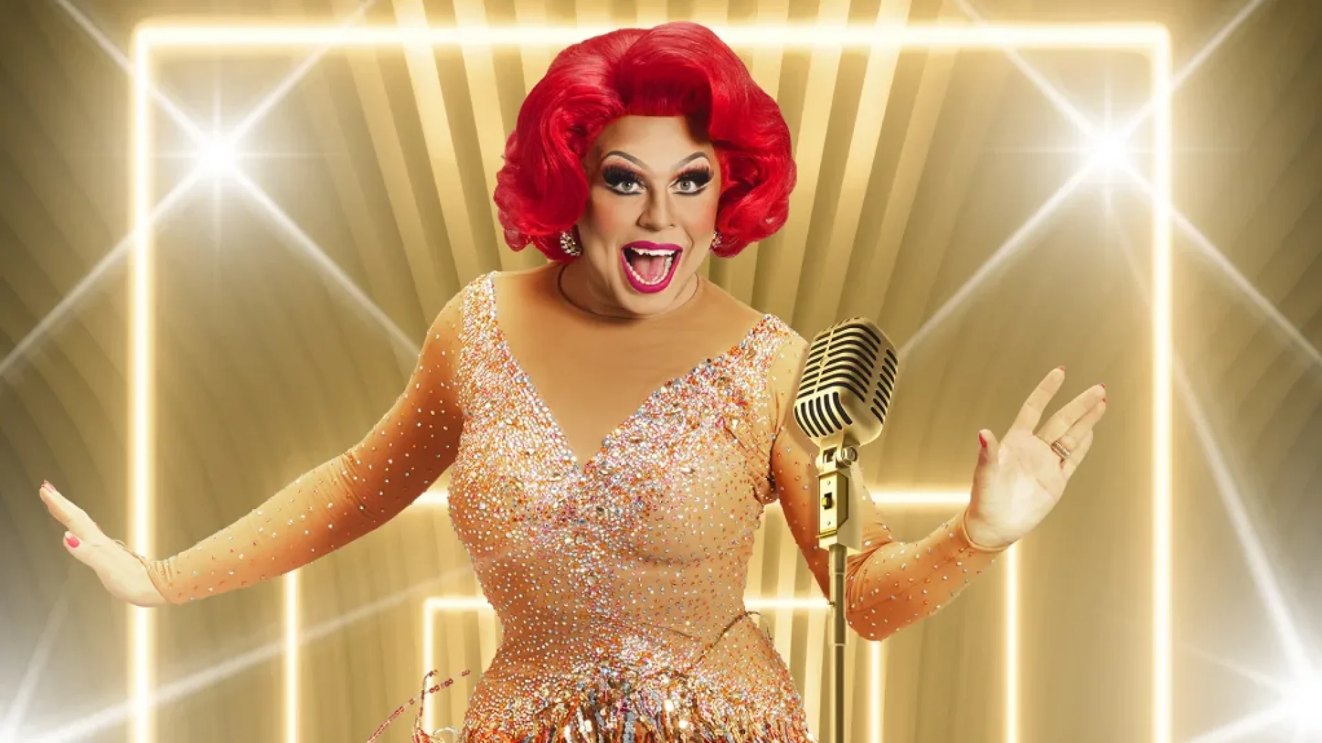A vibrant promotional graphic for "La Voix - Eighth Wonder of the World" featuring bold text and colours.
