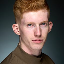 Rory Fraser portraying a character in Harry Potter and the Cursed Child, wearing a costume.