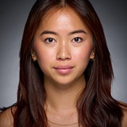 Tasha Lim in costume, portraying a character from Harry Potter and the Cursed Child on stage.