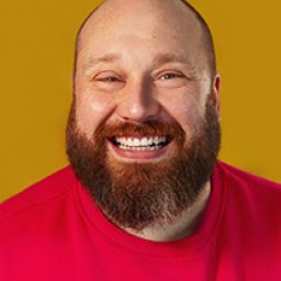 A vibrant pink background with the text "Every Brilliant Thing" prominently displayed in white.